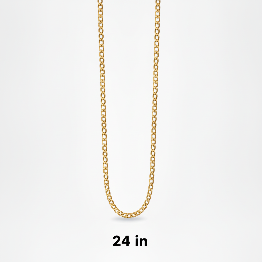 Cadena Cubano-Italiana en Oro 10K de 4.7 mm
