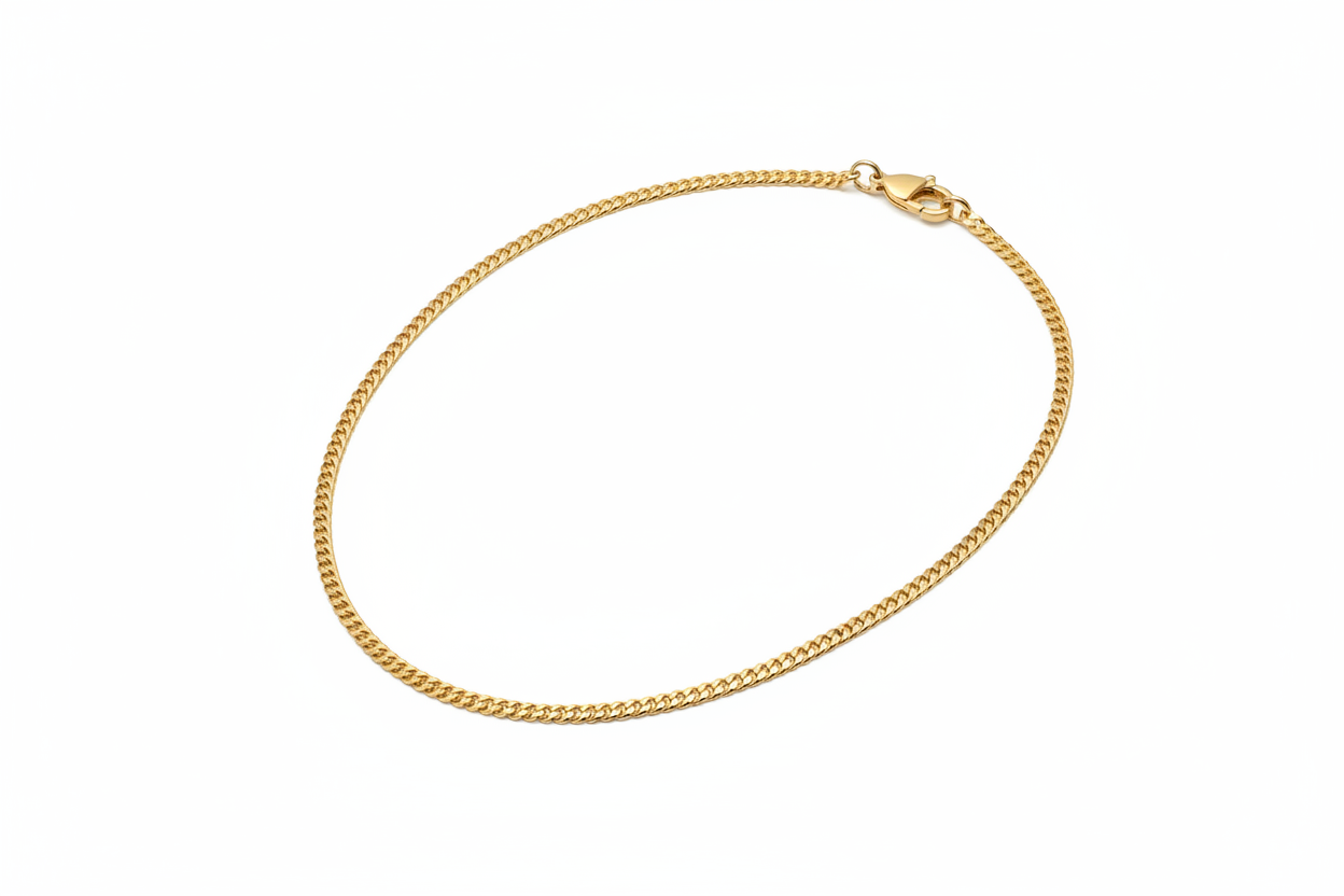 Cadena Cubana Miami 2 mm Oro 14K