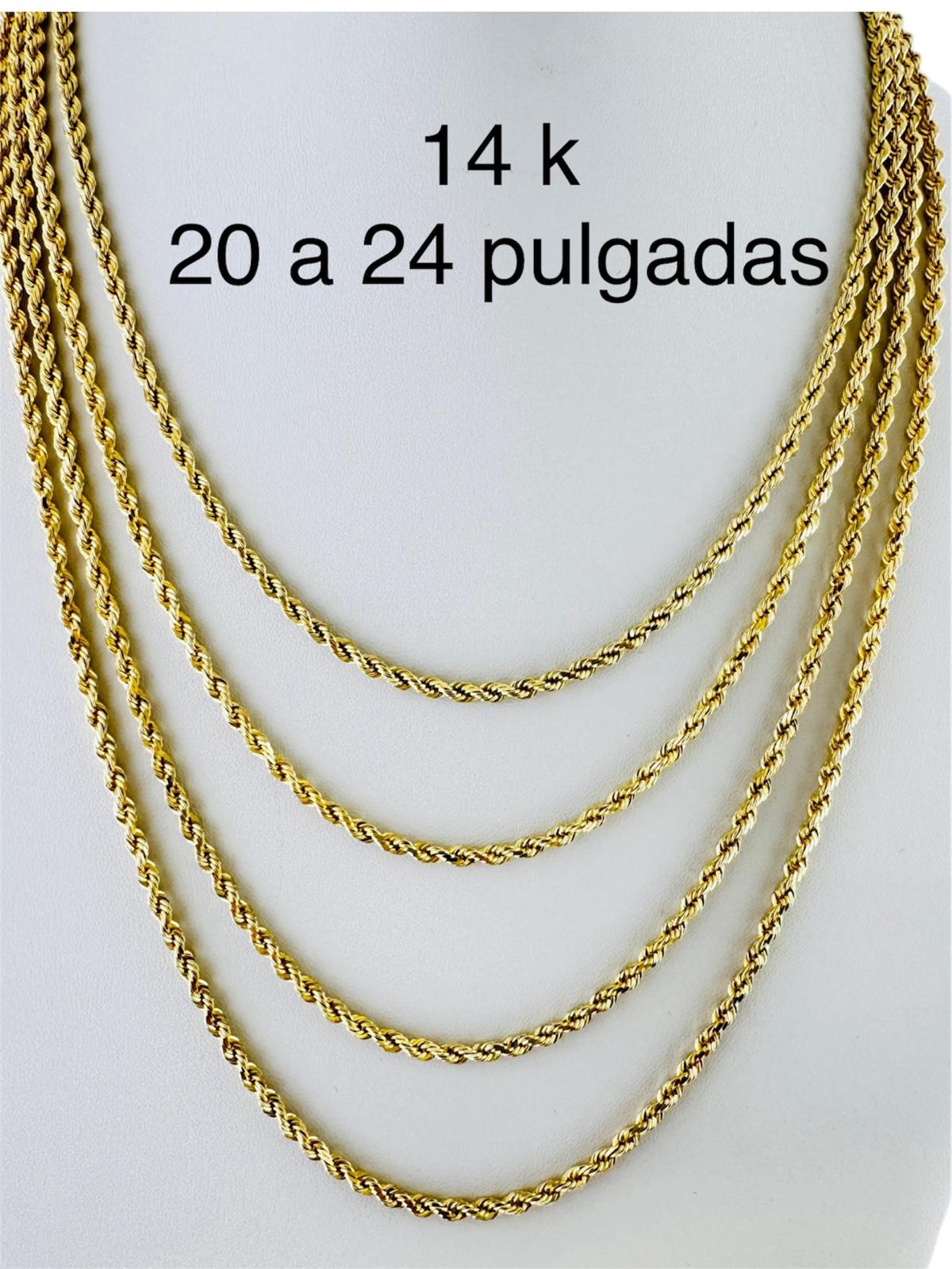 Cadena Soga 3 mm en Oro 14K