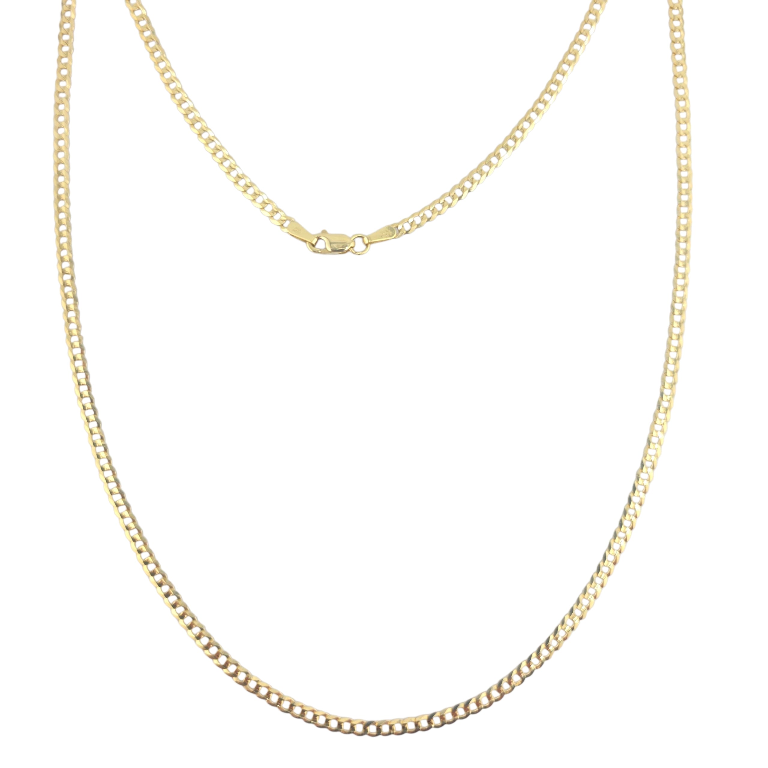 Cadena cubana italiana 2.5 mm oro 14k