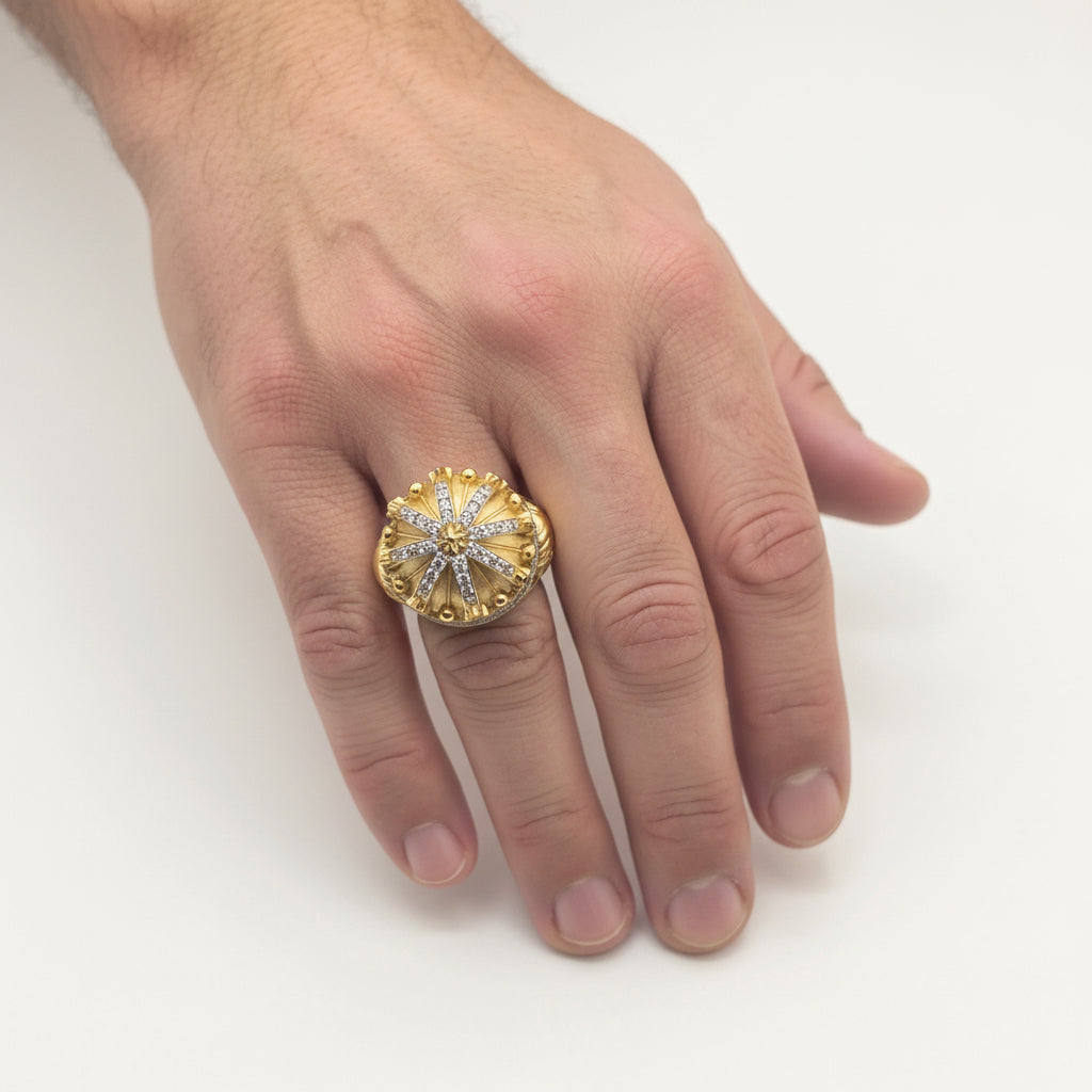 Anillo corona real de Oro 10K