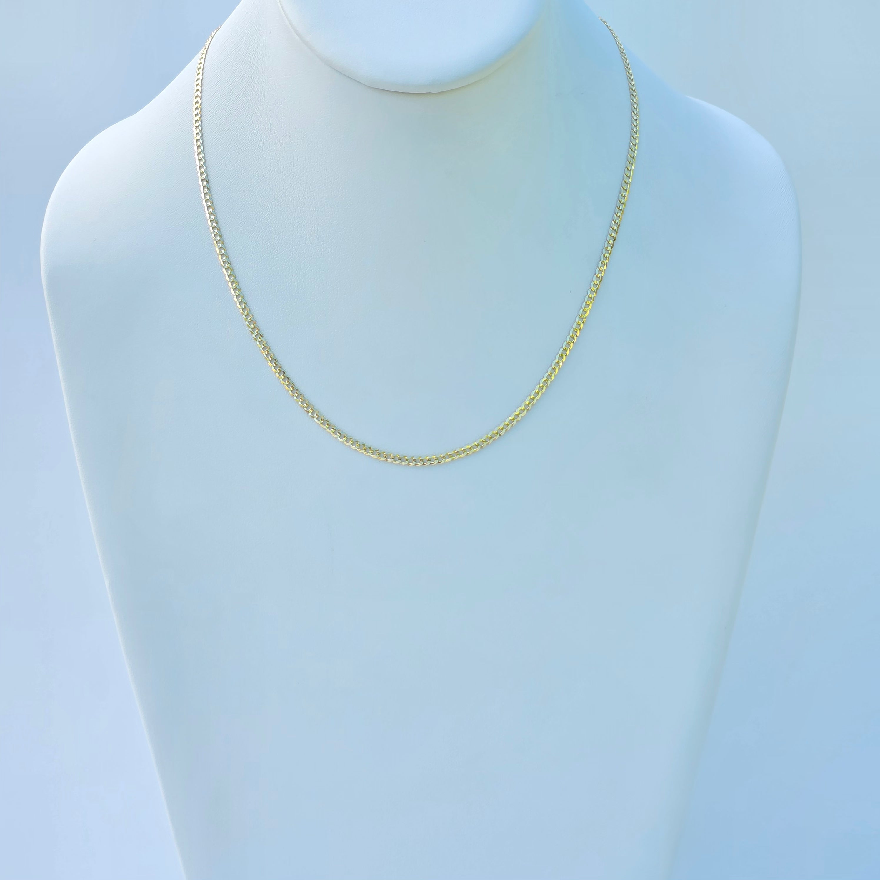 Cadena cubana italiana 2.5 mm oro 14k