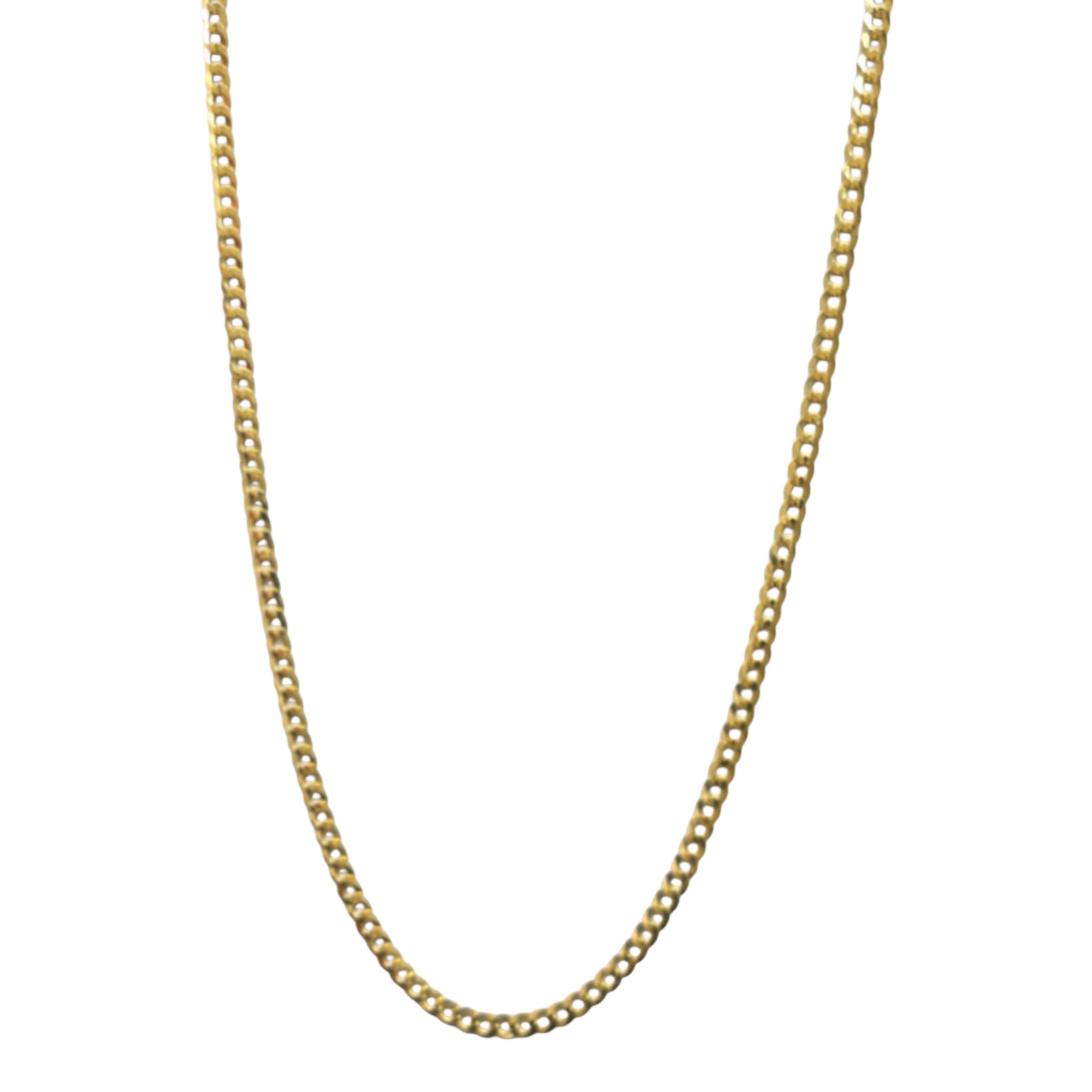 Cadena cubana italiana 3.2 mm oro 14K