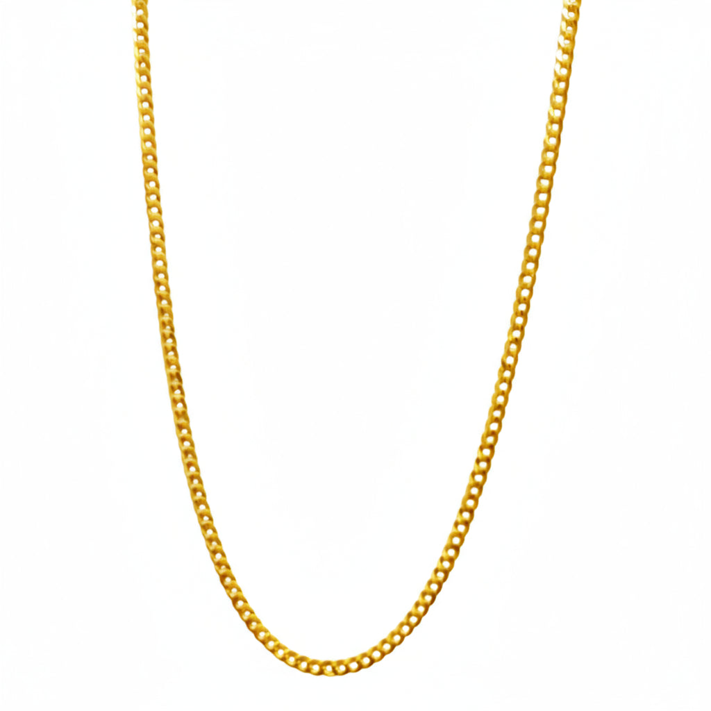 Cadena cubana italiana 3.2 mm oro 14K