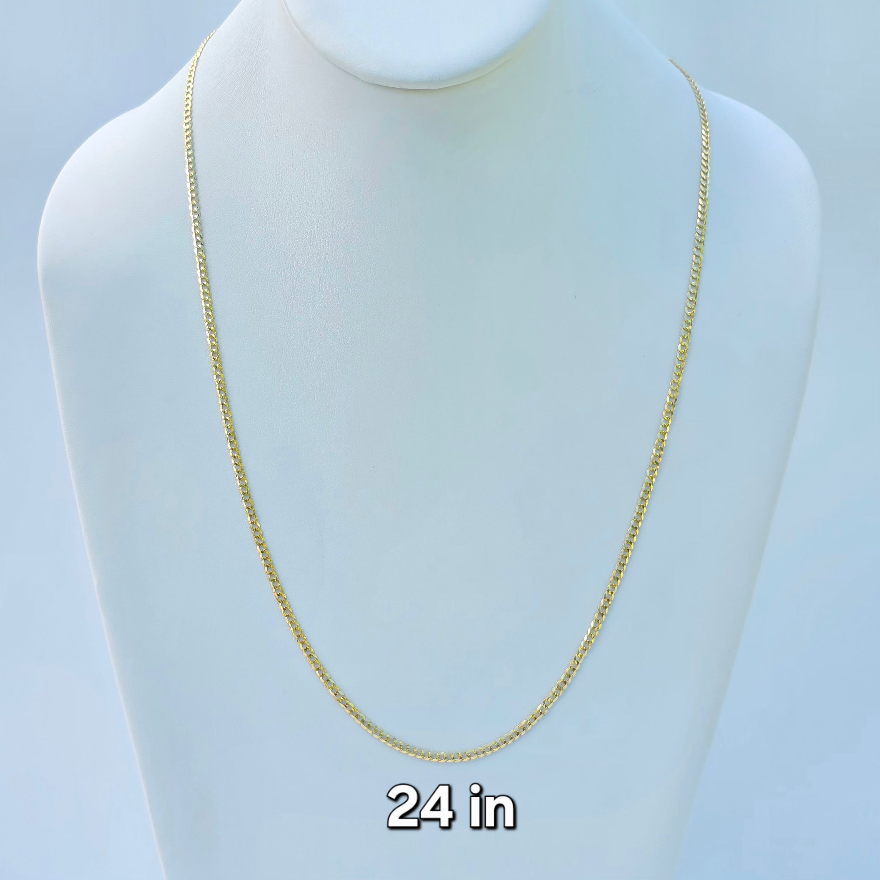 Cadena cubana italiana 2.5 mm oro 14k