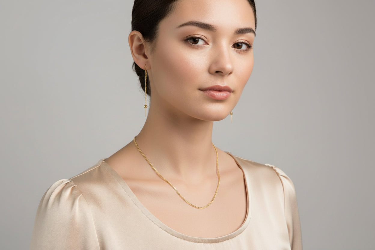 Cadena cubana italiana 3.2 mm oro 14K