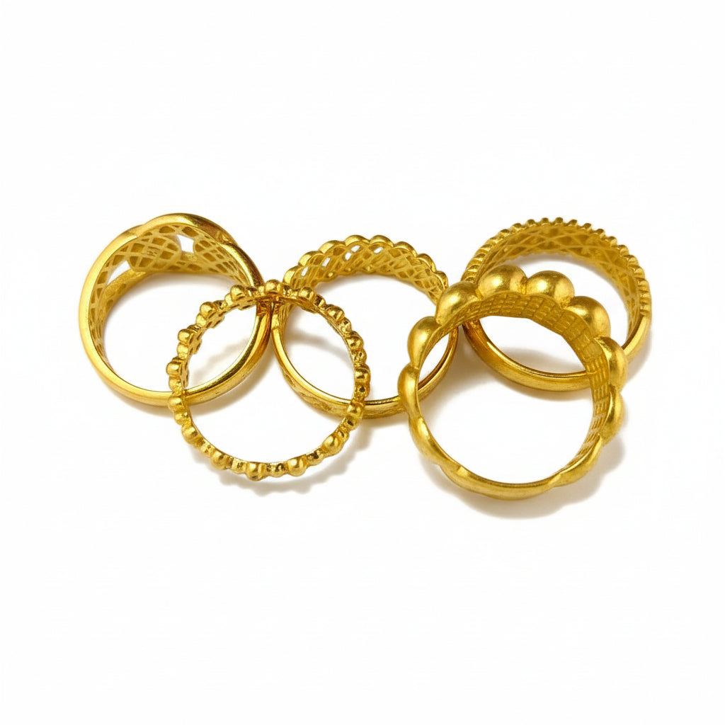 Sortija en Oro 10K sólida con galería