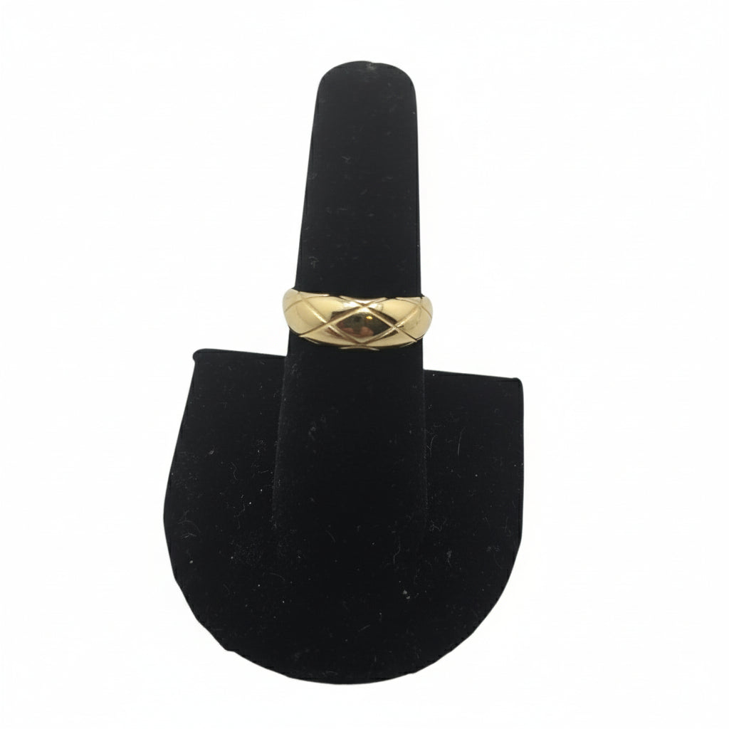 Sortija de mujer casquito sólida en Oro 10K