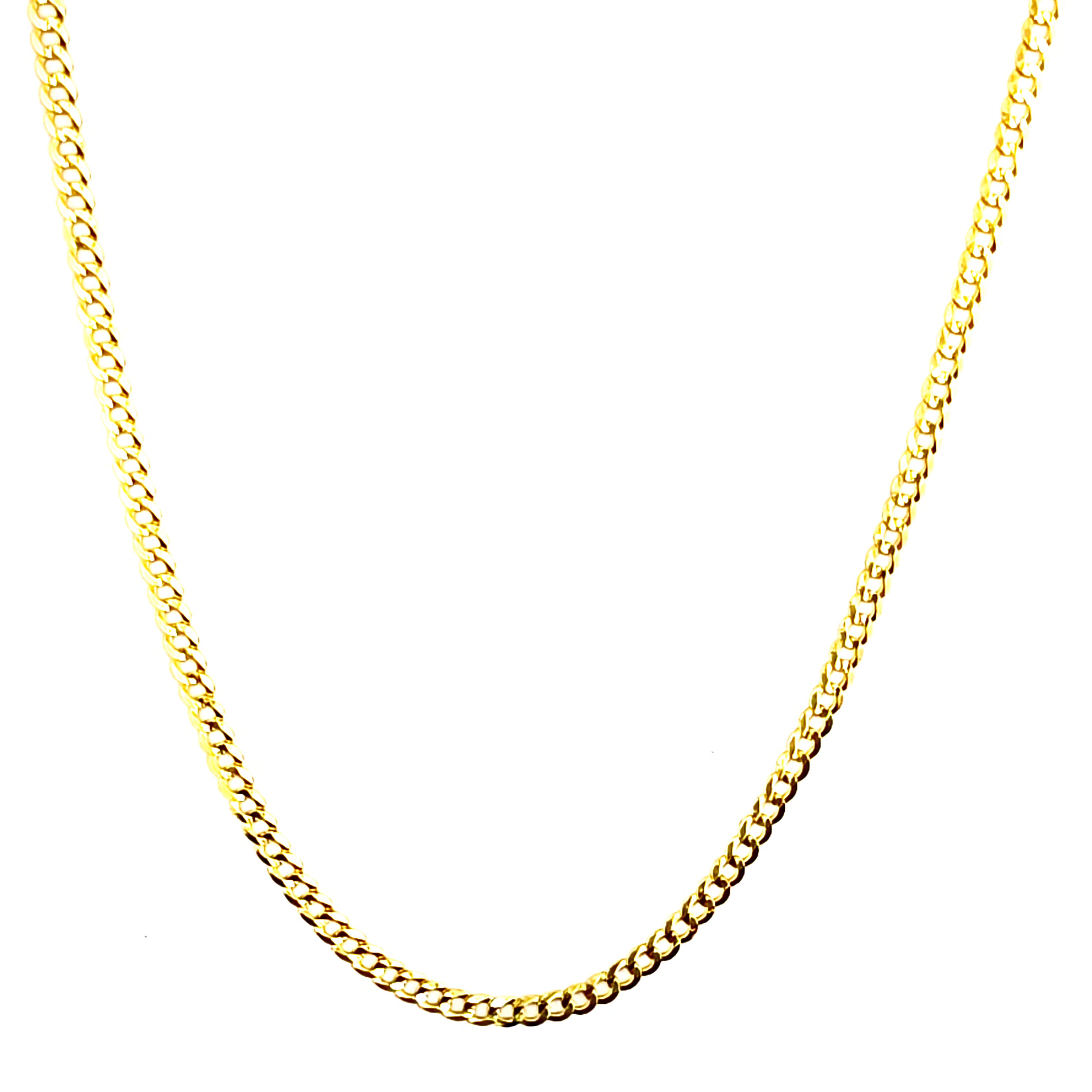 Cadena cubana italiana 2.5 mm oro 14k