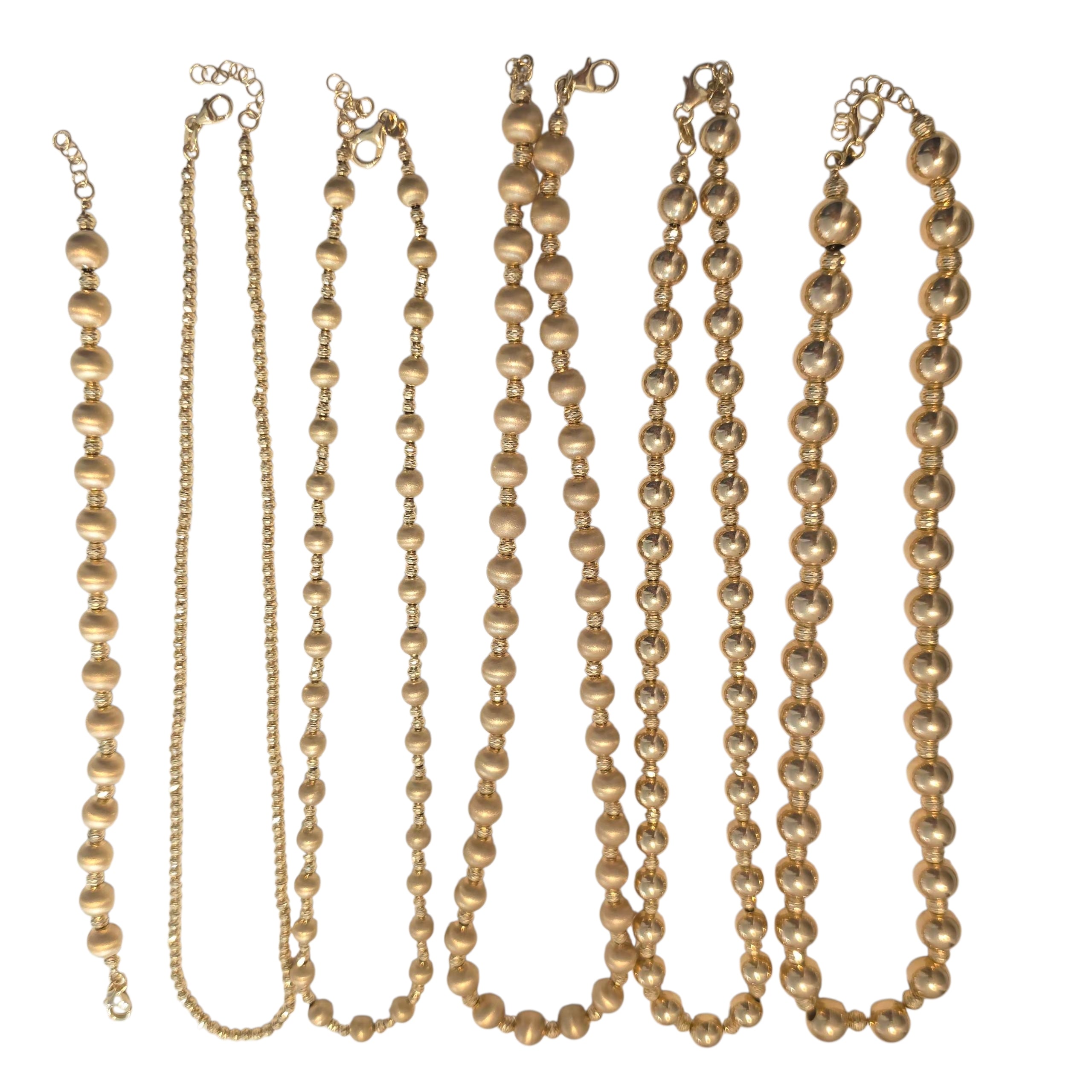 Collar de Bolitas Oro 14K