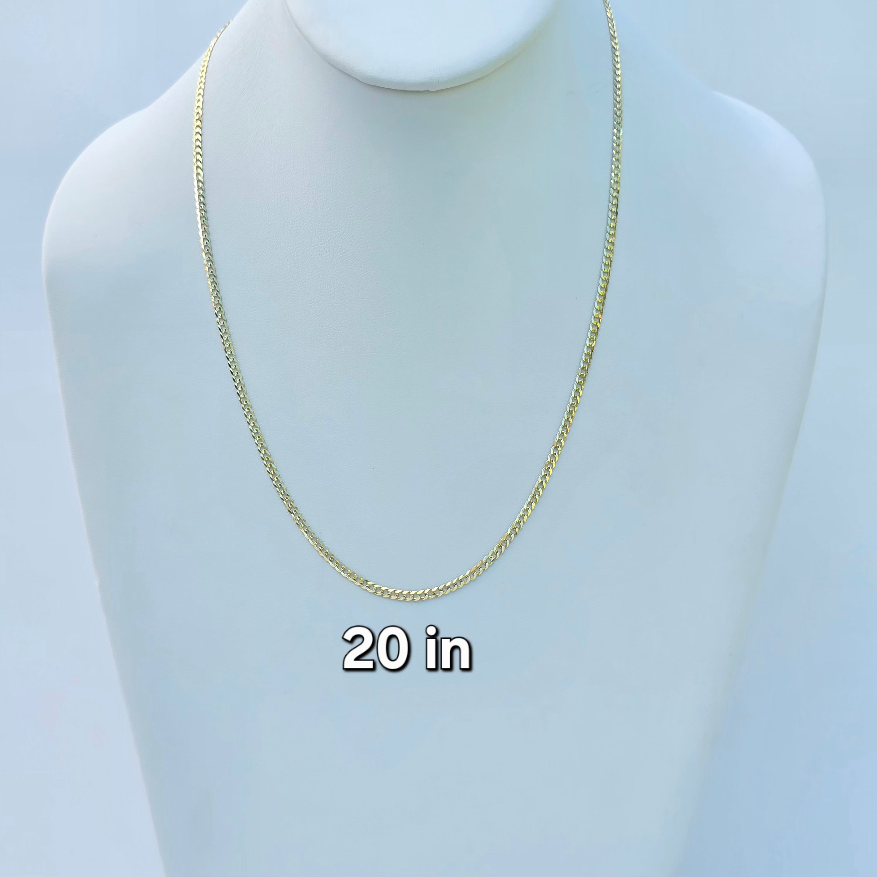 Cadena cubana italiana 2.5 mm oro 14k