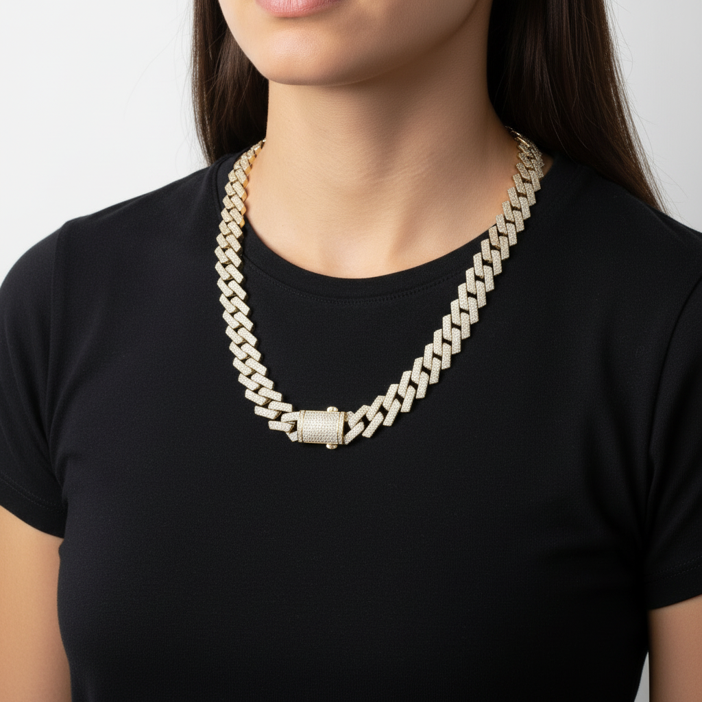Cadena Mónaco Oro 14K