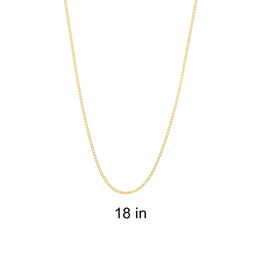 Cadena Cubano-Italiana en Oro 10K de 3 mm