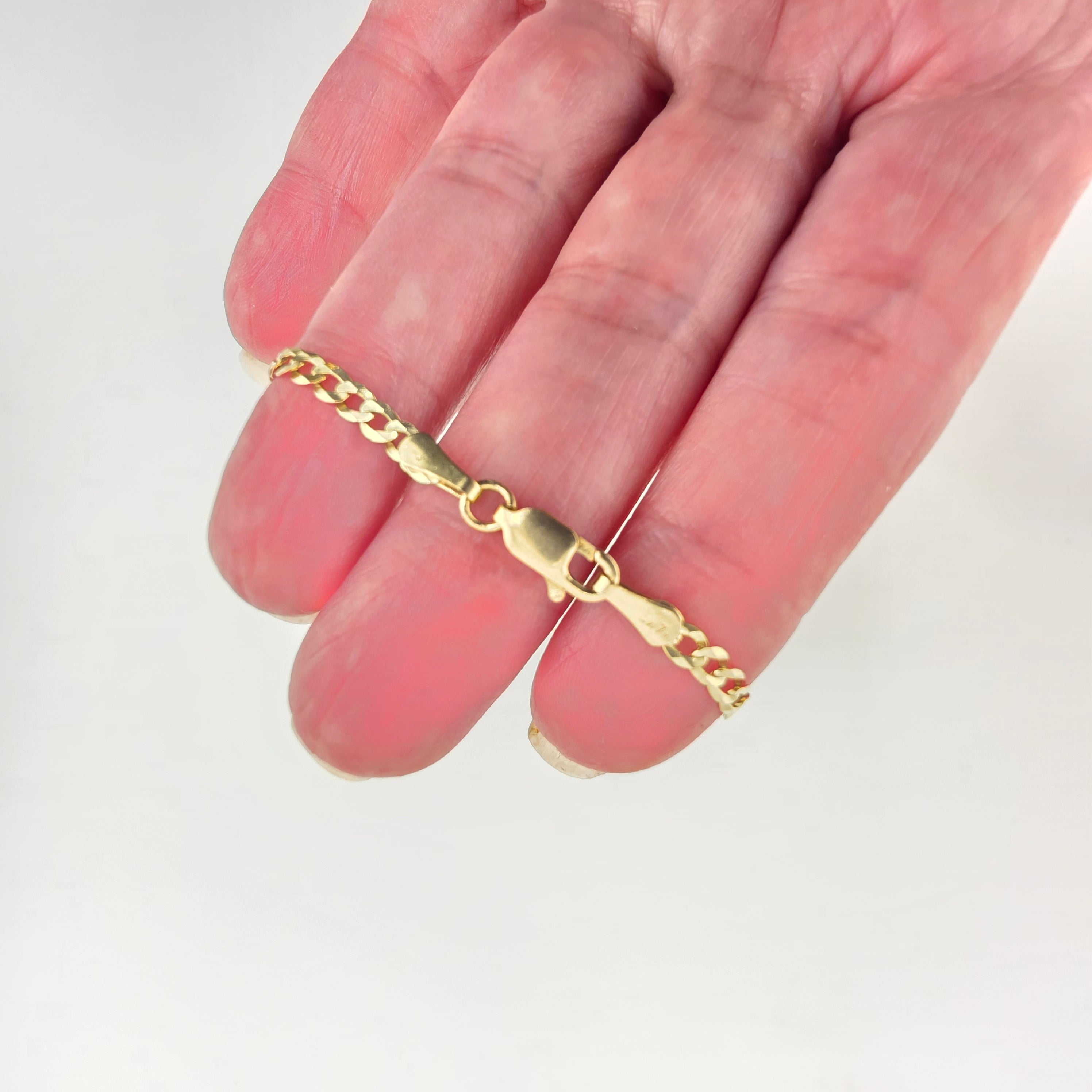 Pulsera Cubana Italiana de Oro 14K