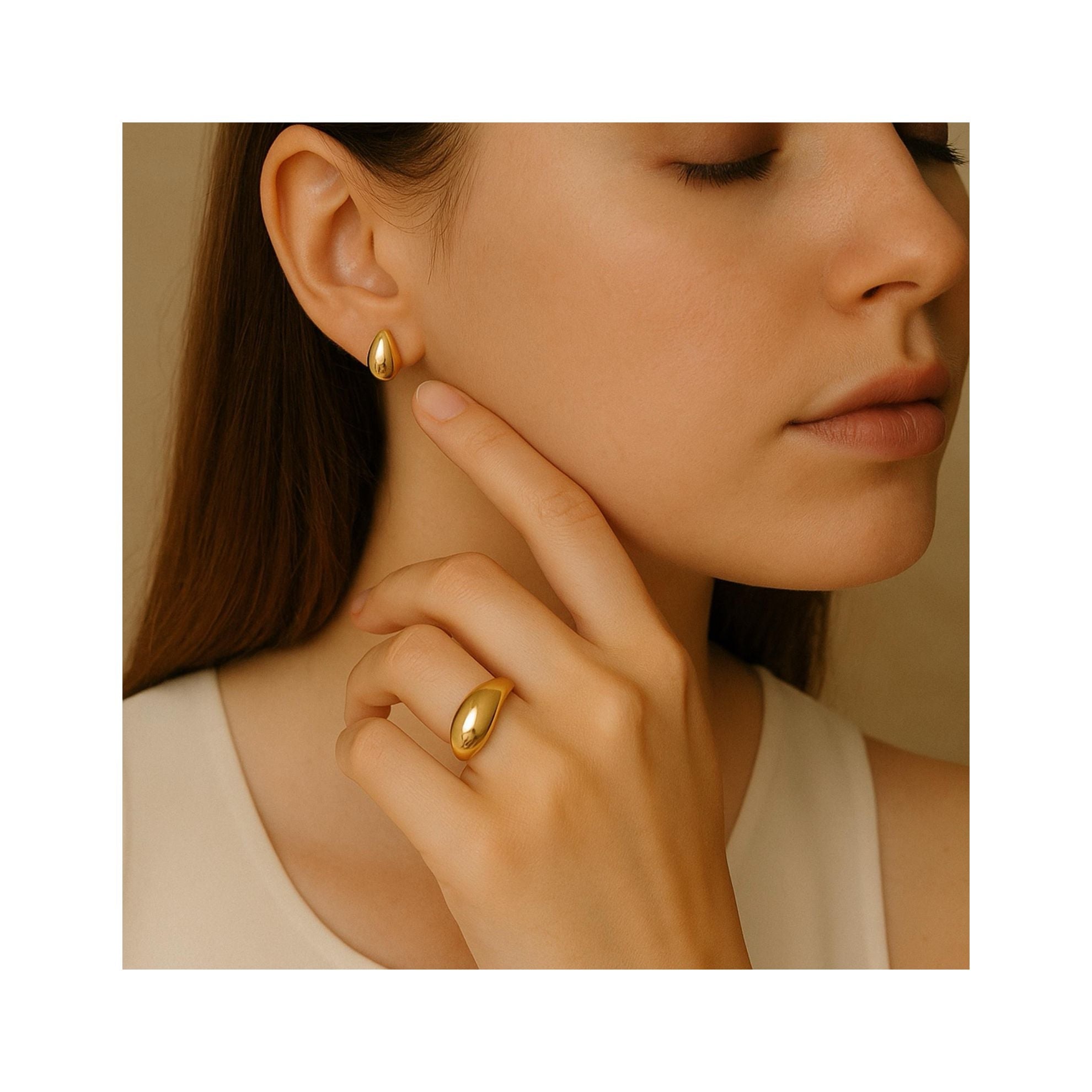 Set Gota de Oro 14k - Joyería TuOro