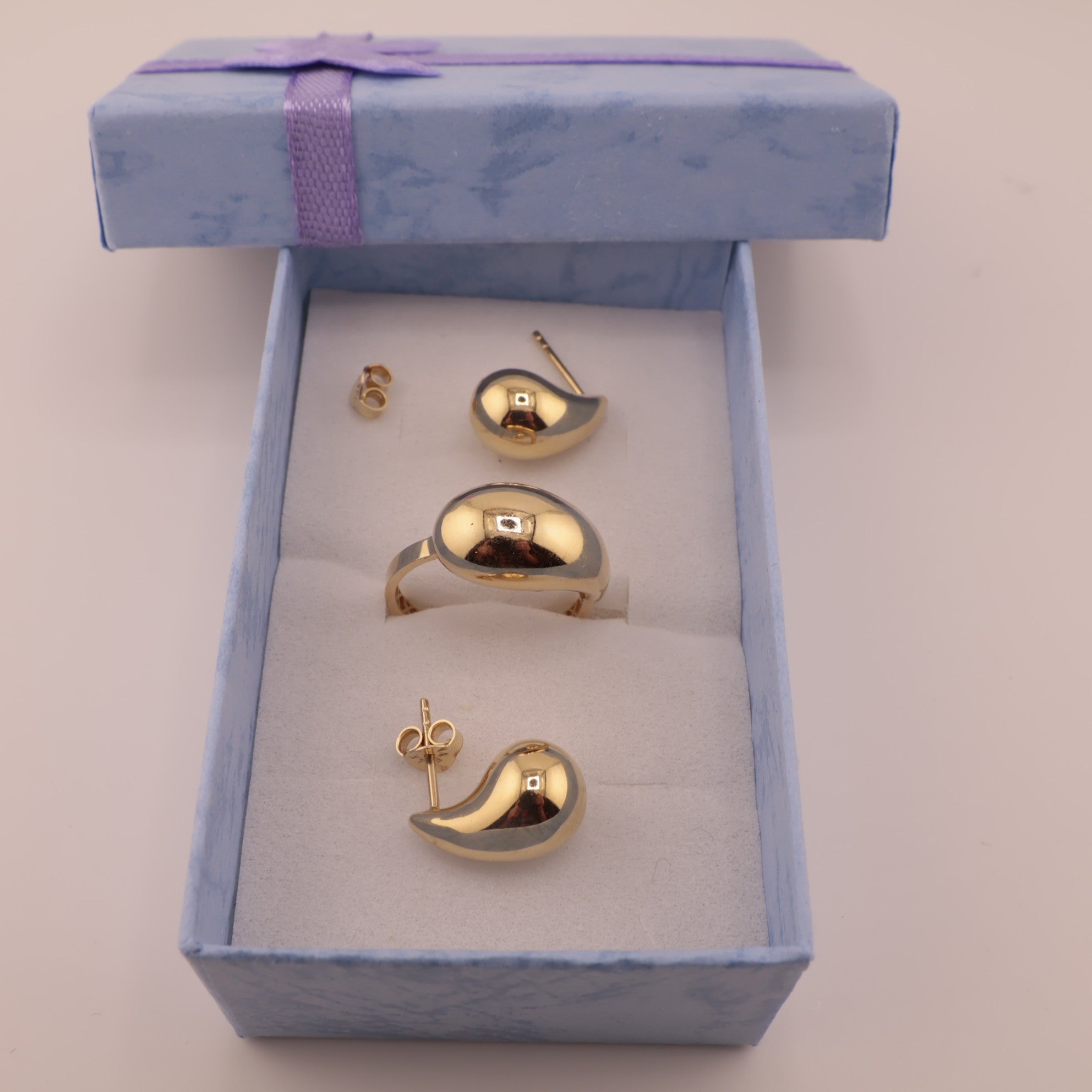 Set Gota de Oro 14k - Joyería TuOro