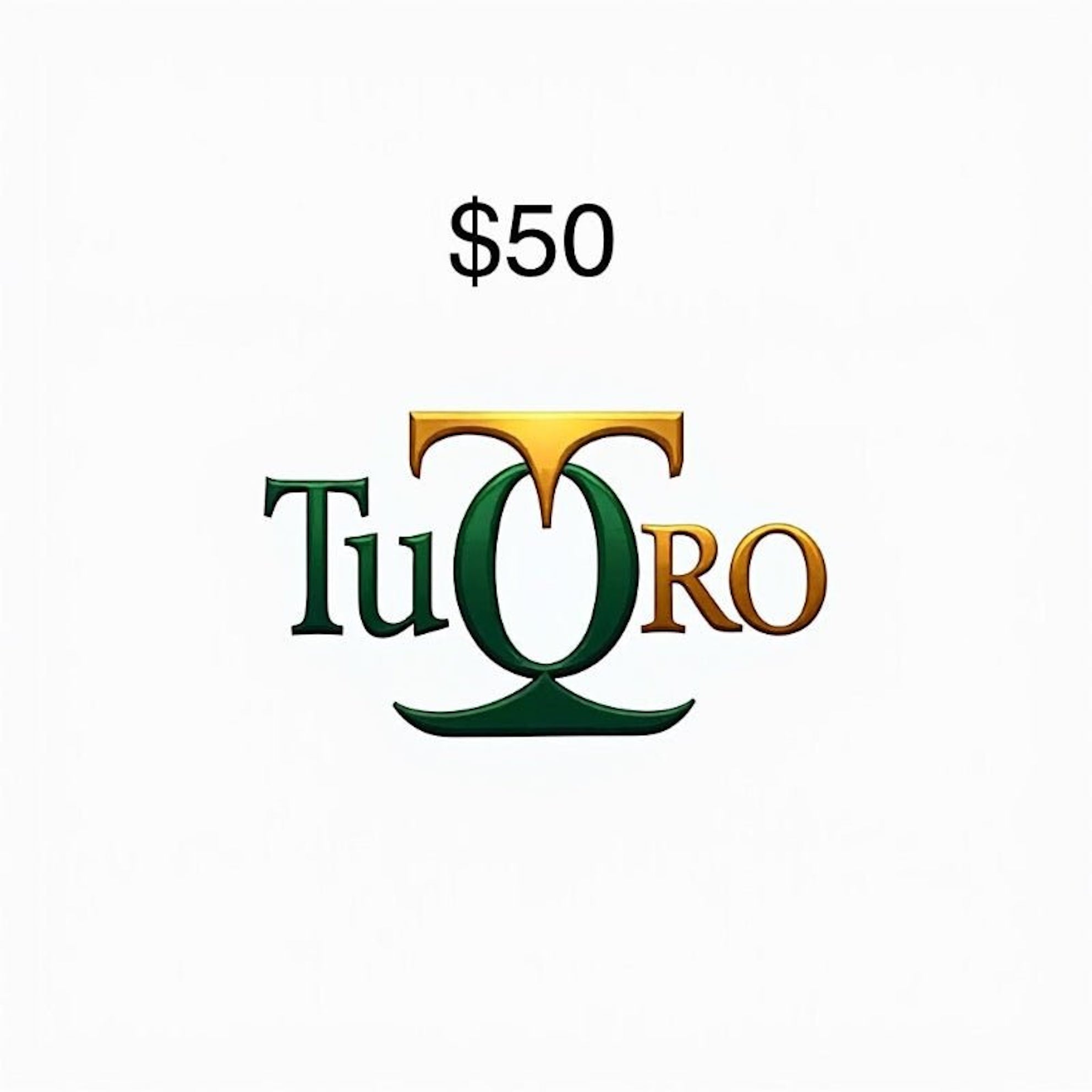 Tarjeta de regalo digital de Joyería TuOro con valor de $50 dólares, ideal para sorprender y permitir elegir entre joyas exclusivas.