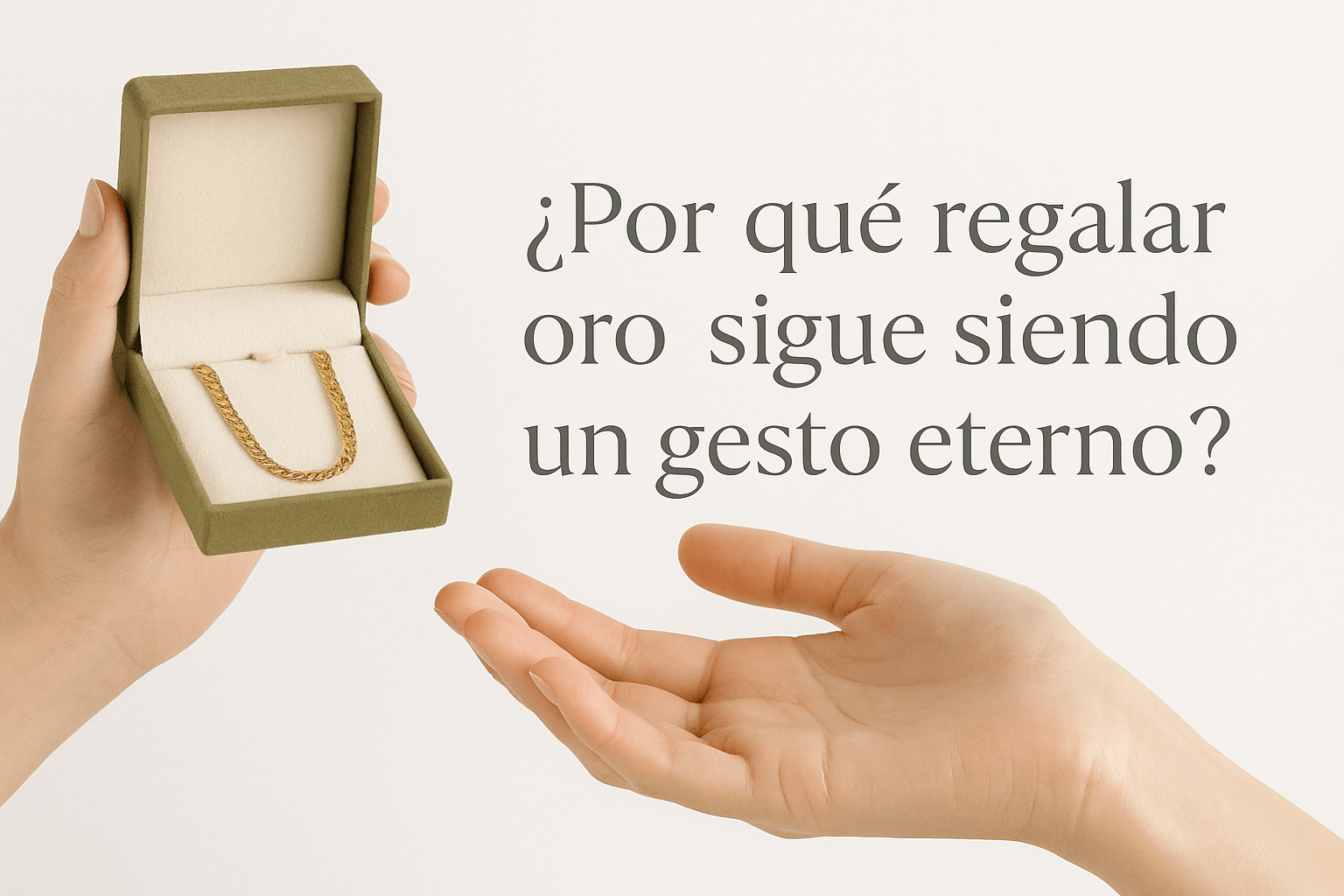 ¿Por qué regalar oro sigue siendo un gesto eterno? - Joyería TuOro