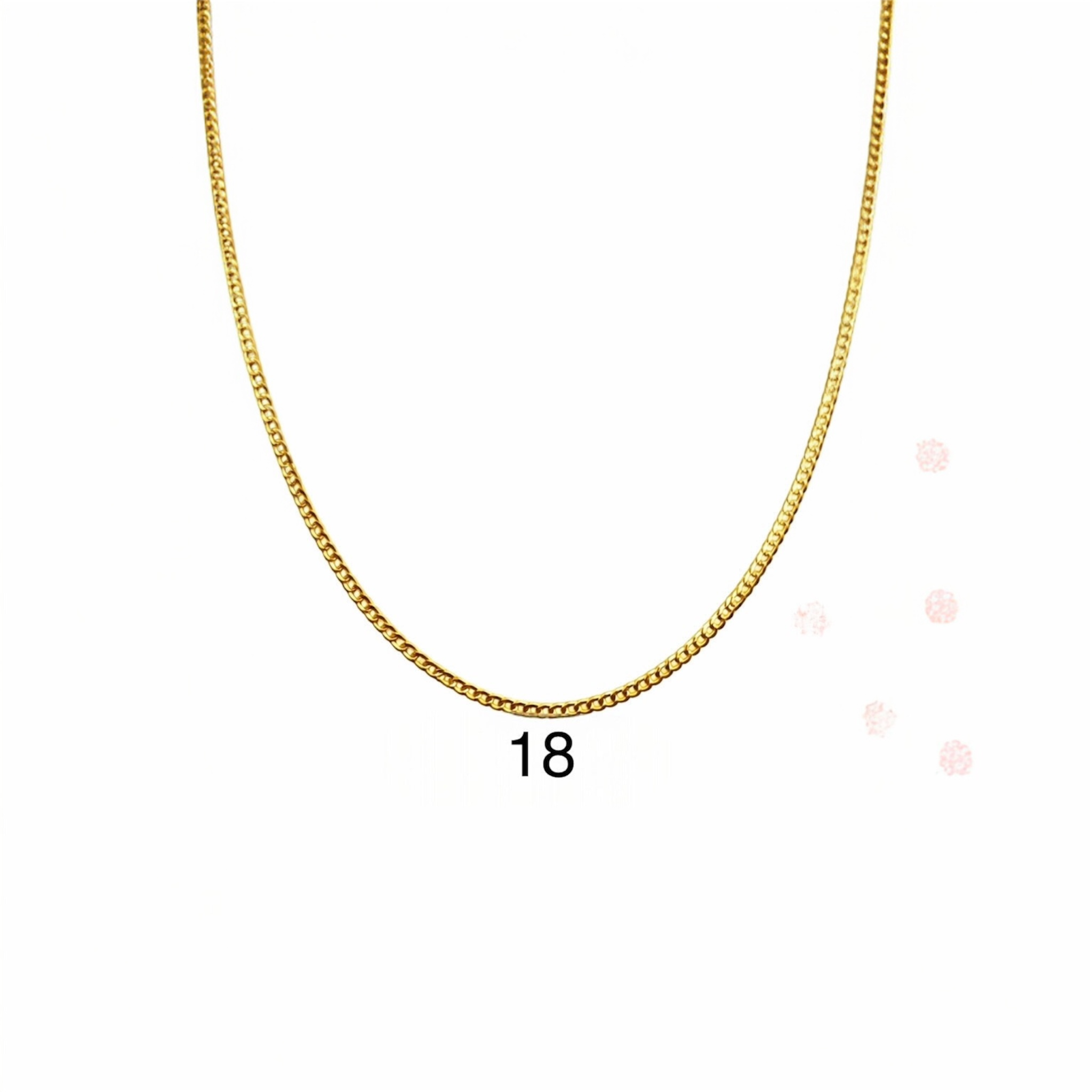 Cadena cubana italiana 2 mm oro 14K