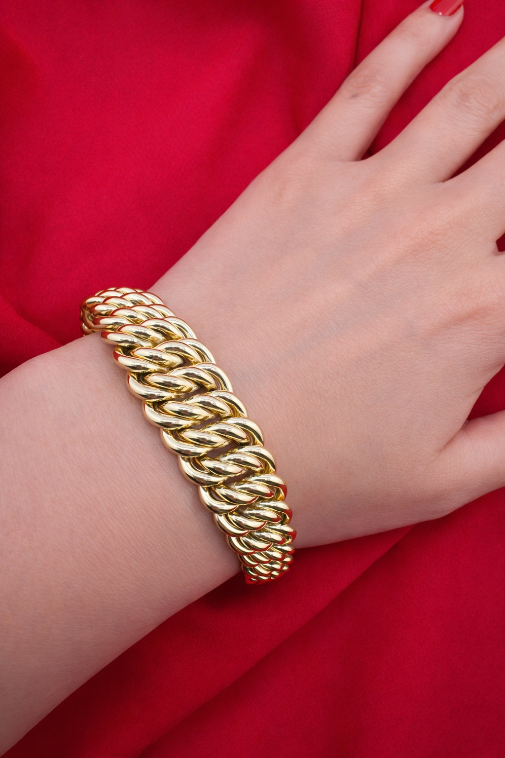Pulsera Corte Princesa de Oro 14K