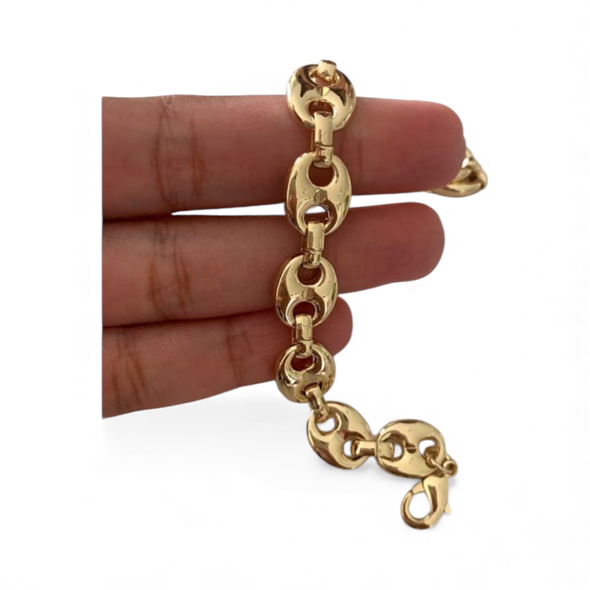 Cadena Grano de Café 5 mm Oro 14K