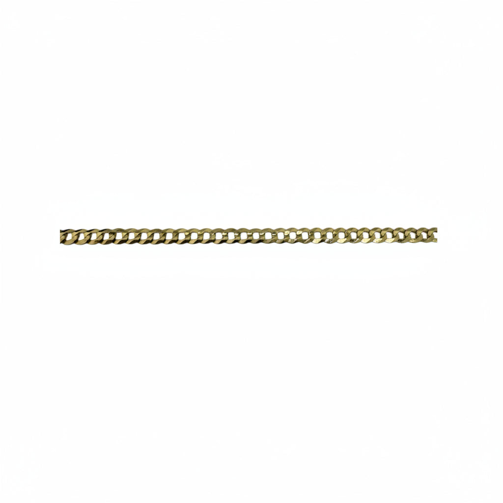 Pulsera Cadena Cubana Italiana en Oro 14K 3.7 mm
