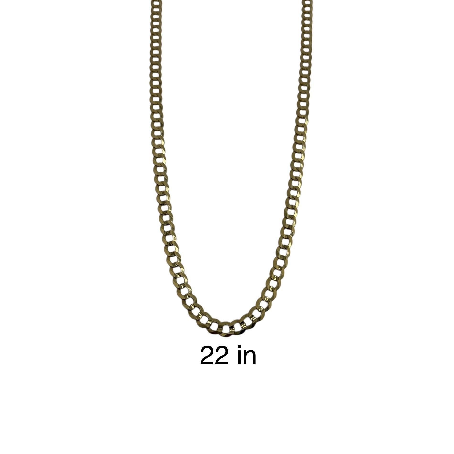 Cadena Cubana Italiana 7.1 mm Oro 14K