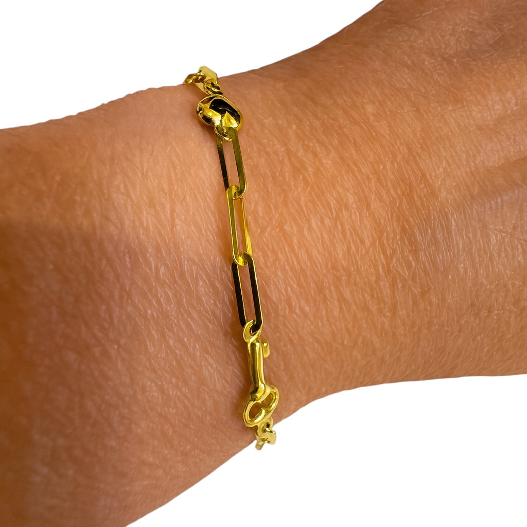 Key and heart bracelets