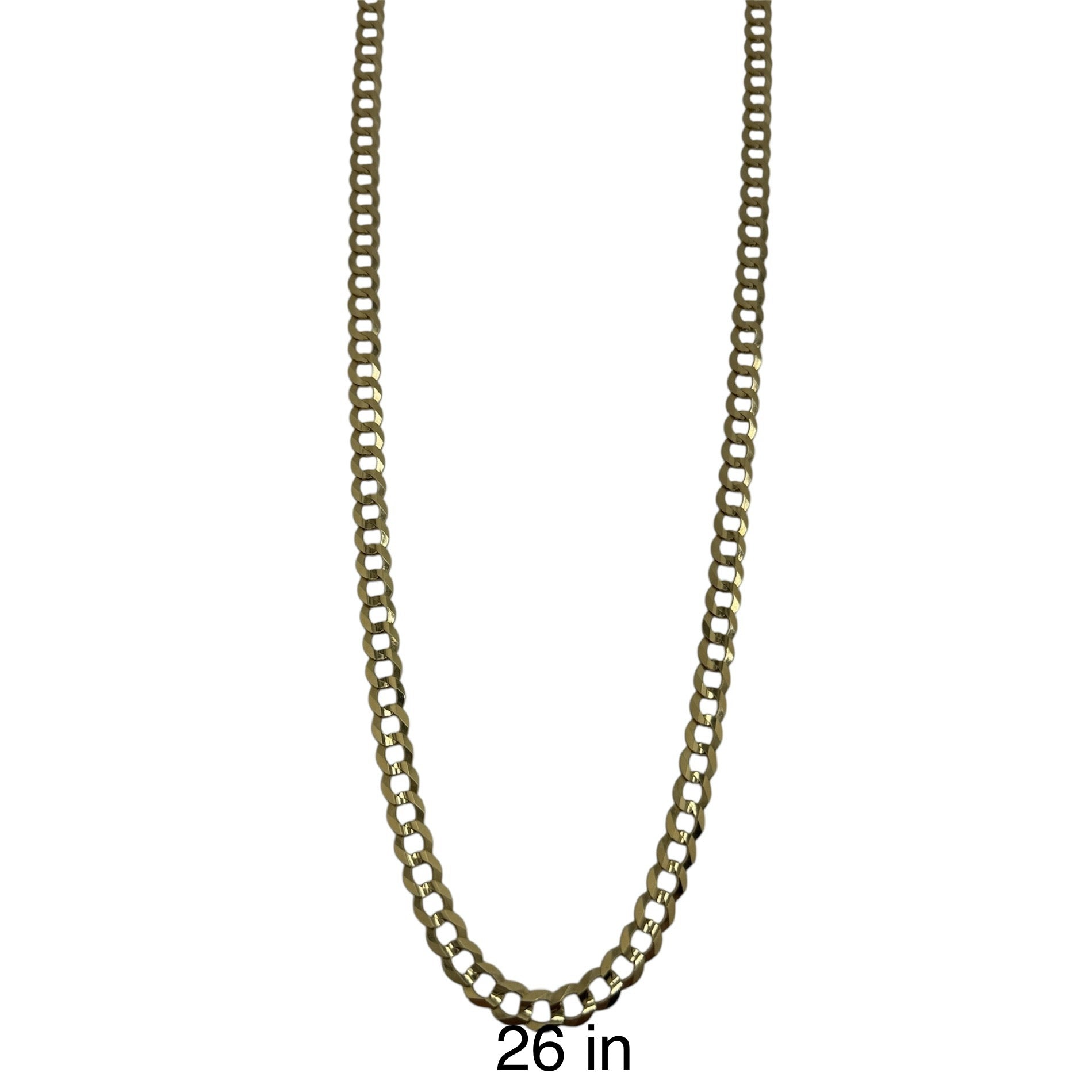 Cadena Cubana Italiana 7.1 mm Oro 14K