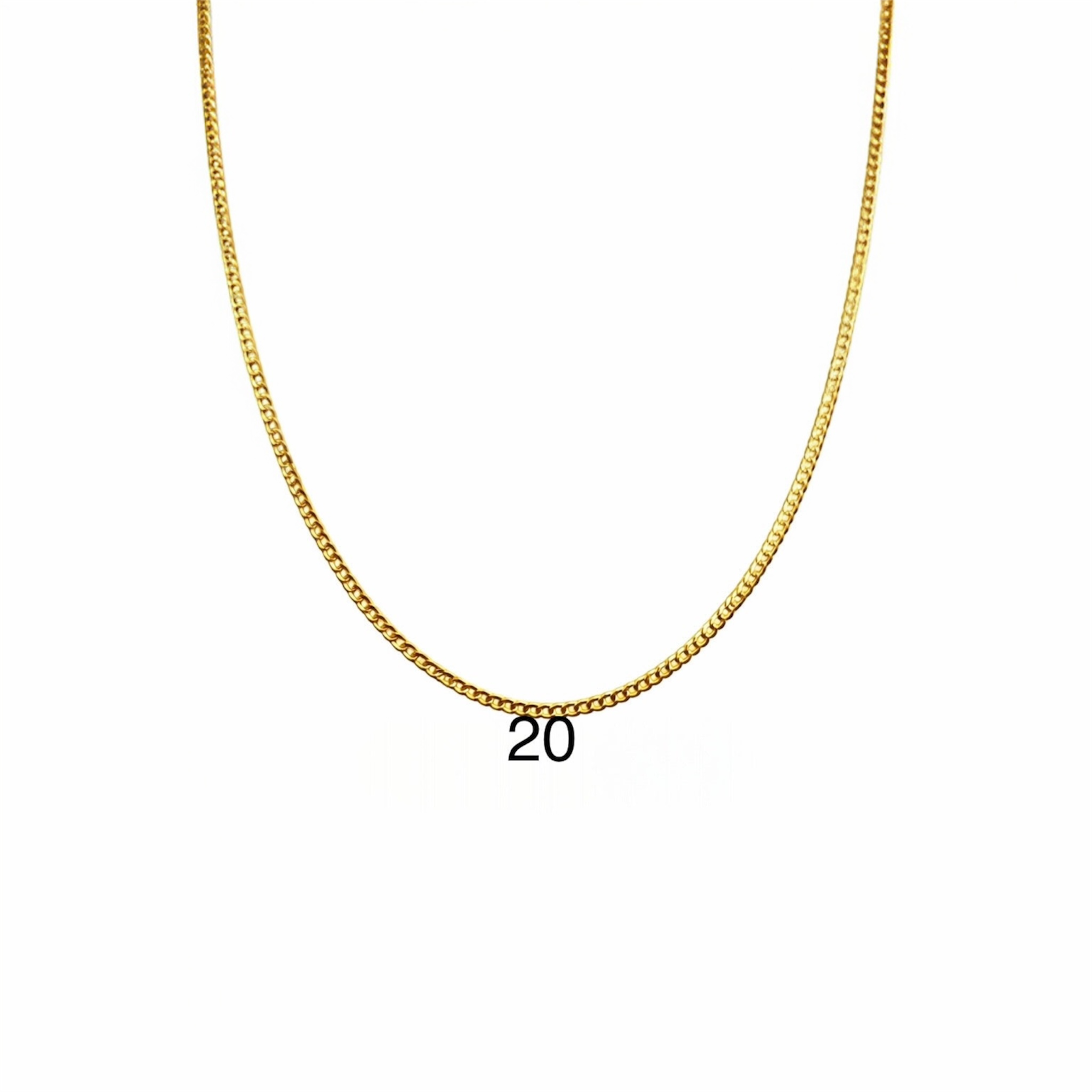 Cadena cubana italiana 2 mm oro 14K