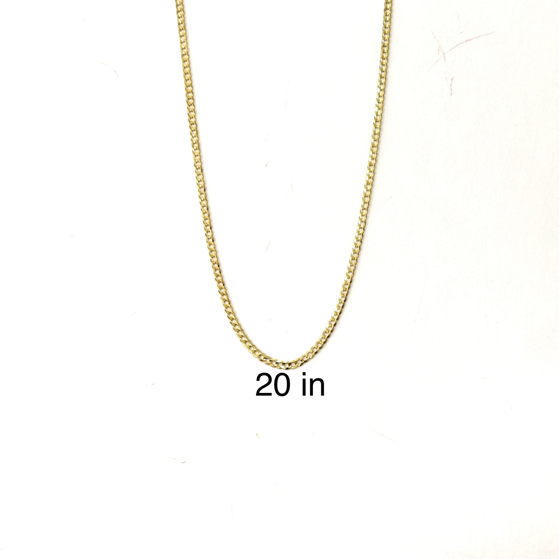 Cadena cubana italiana 3.7 mm oro 14K