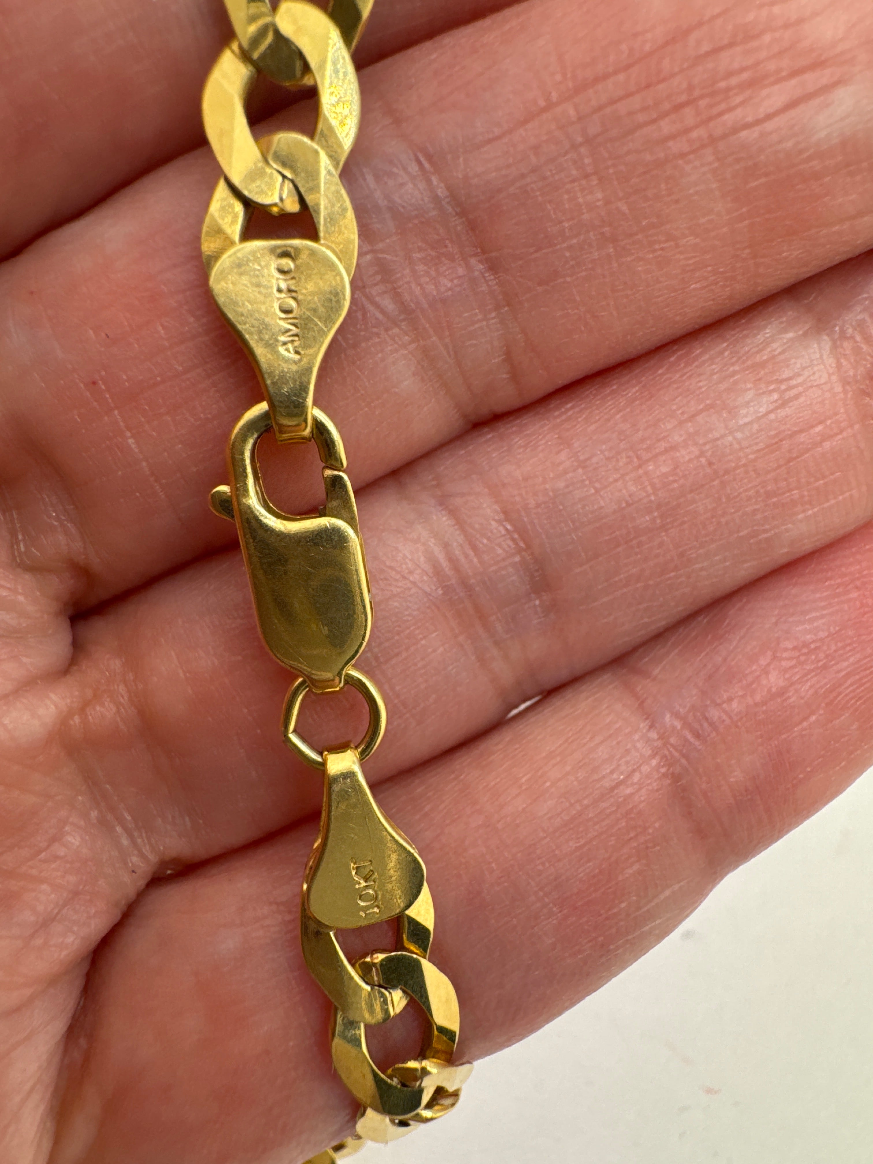 Cadena Cubano-Italiana en Oro 10K de 6.5 mm
