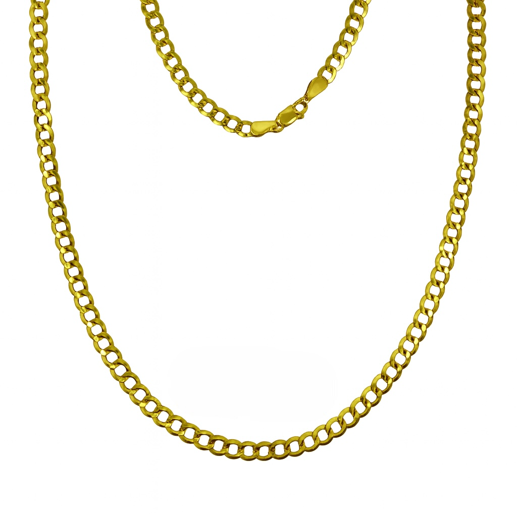 Cadena Cubana Italiana 5.7 mm Oro 14K