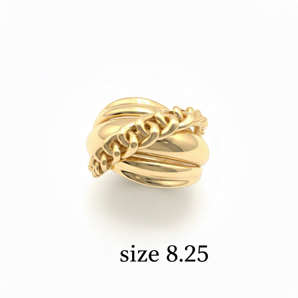 Anillos anchos de Oro 14K