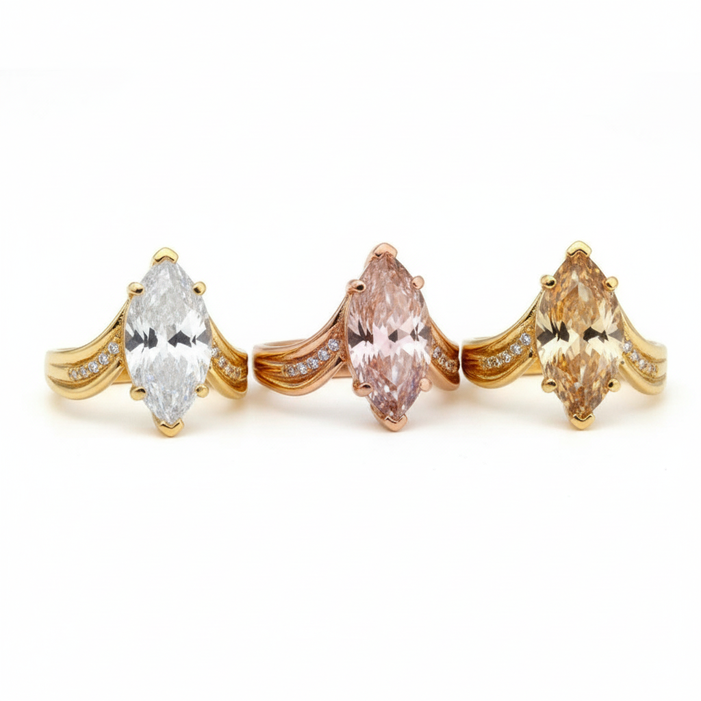 Anillo de Compromiso Marquesa Bypass en Oro 10K