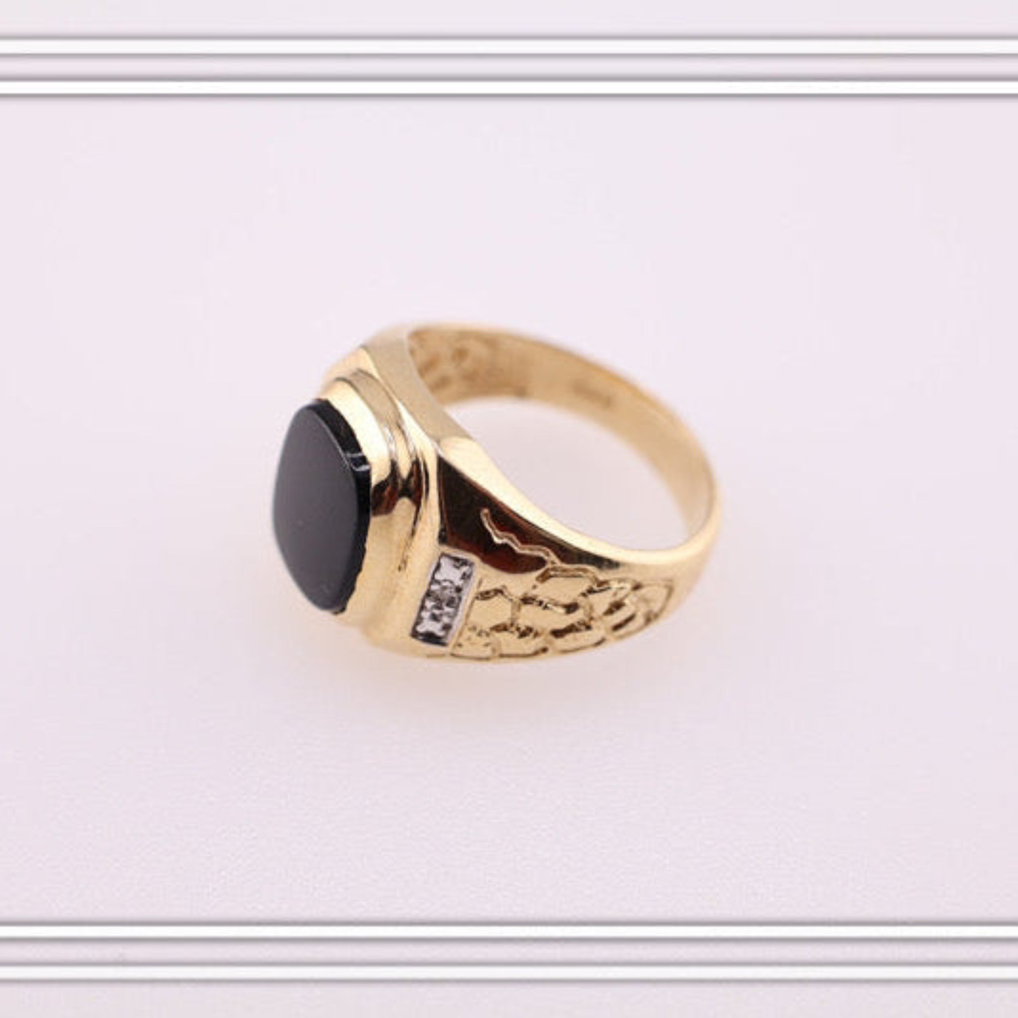 Anillos con ónix para hombre - Joyería TuOro