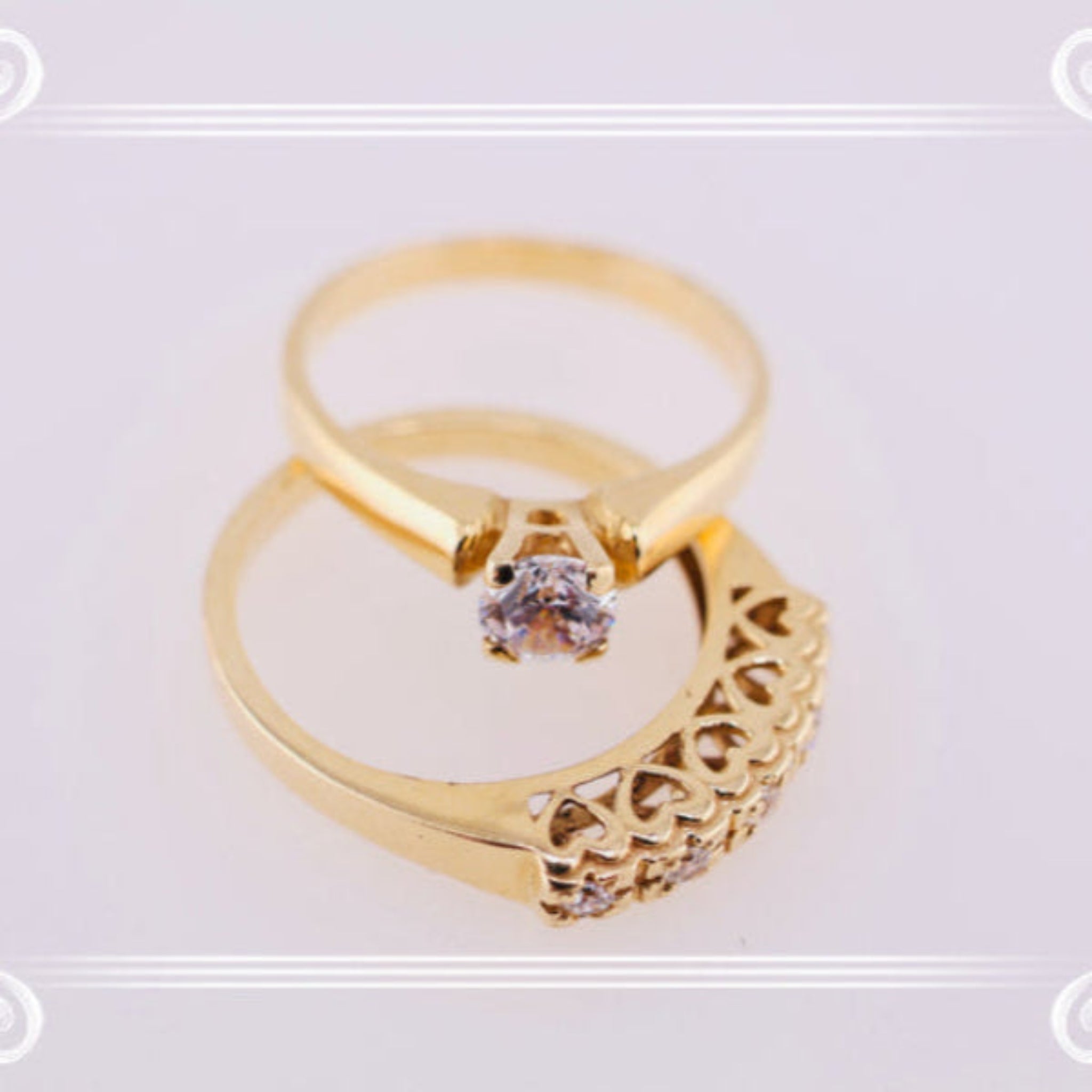 Anillos de compromiso liso. - Joyería TuOro