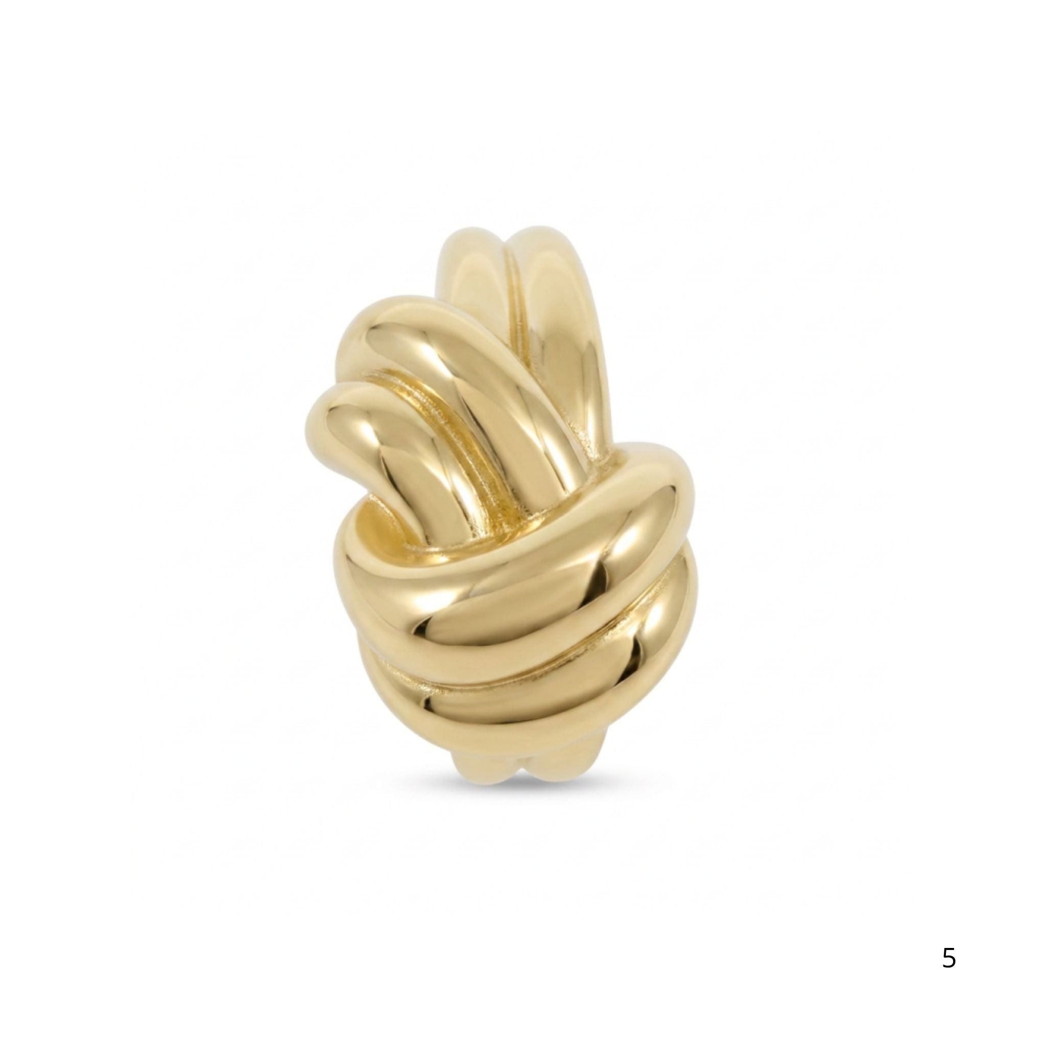 Anillo llamativo en Oro 10K con galería, diseño Nudo Clasico de TuOro.