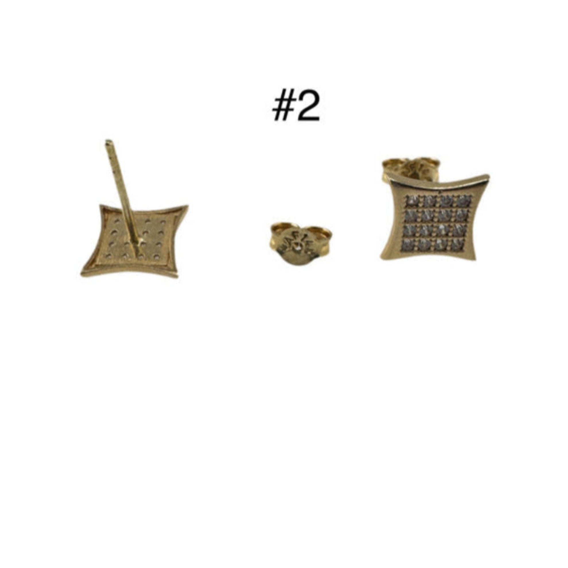 Aretes pegados - Joyería TuOro