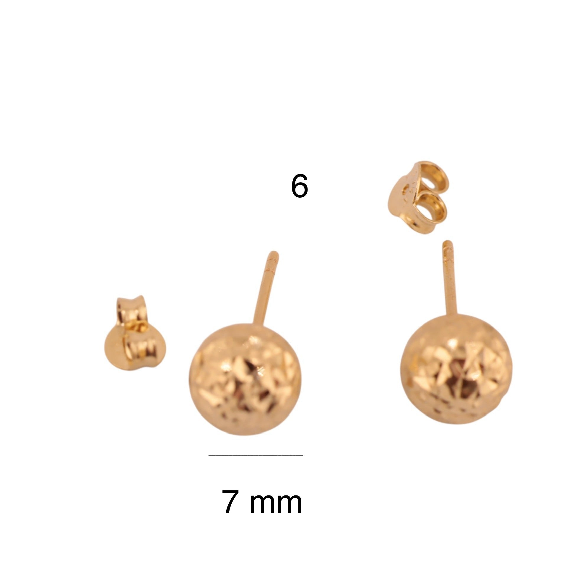 Aretes pegados - Joyería TuOro