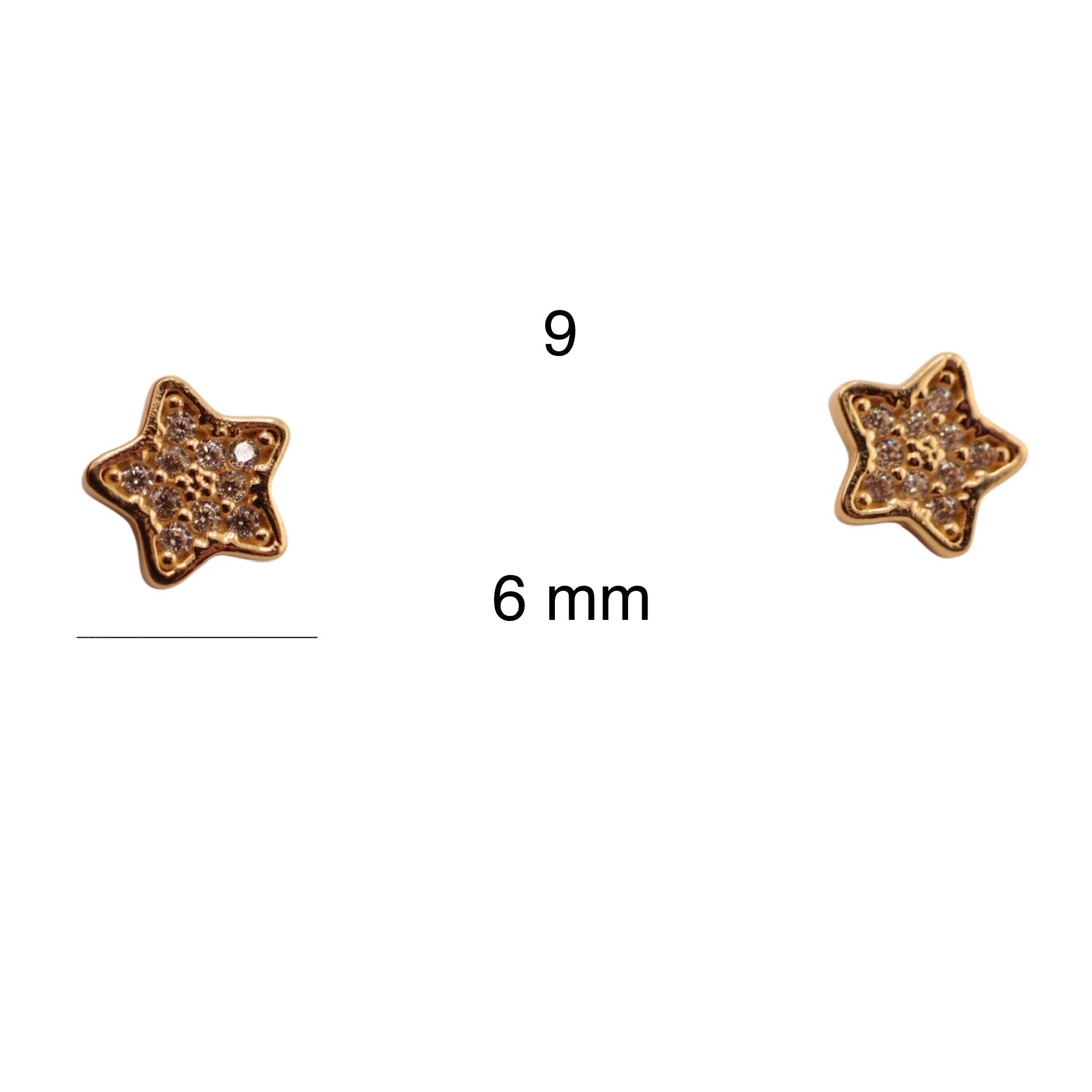 Aretes pegados - Joyería TuOro