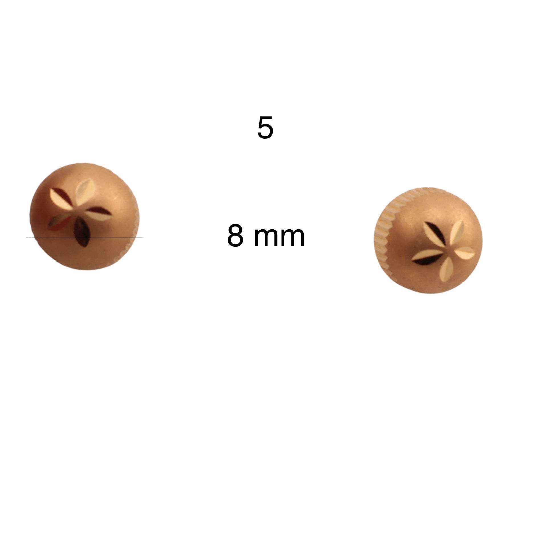 Aretes pegados - Joyería TuOro