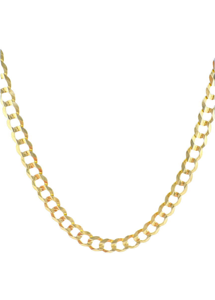 Cadena Cubana Italiana 5.7 mm Oro 14K