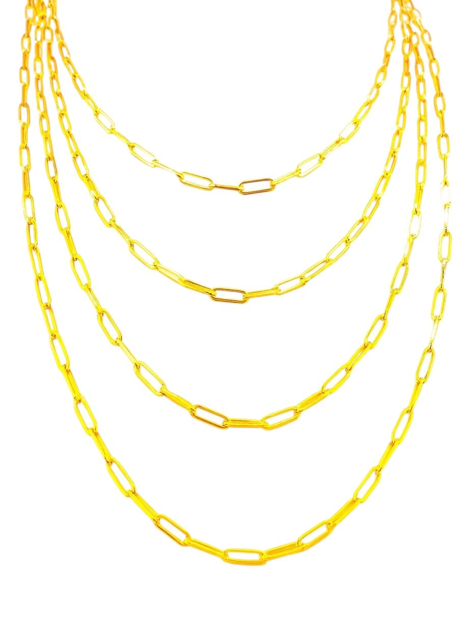 Cadena clip de papel - Joyería TuOro