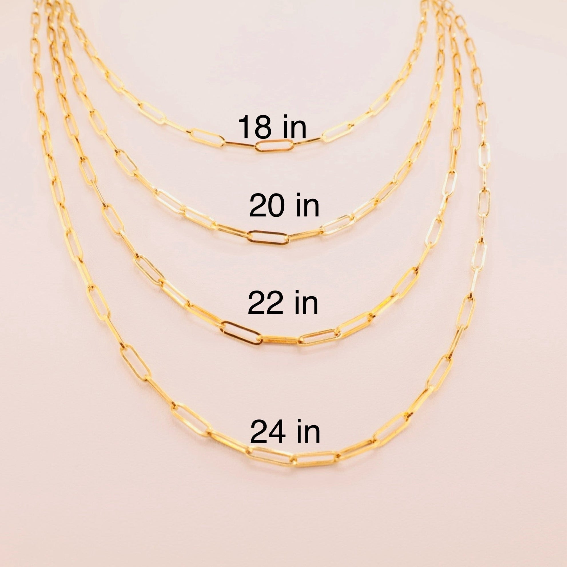 Cadena clip de papel - Joyería TuOro