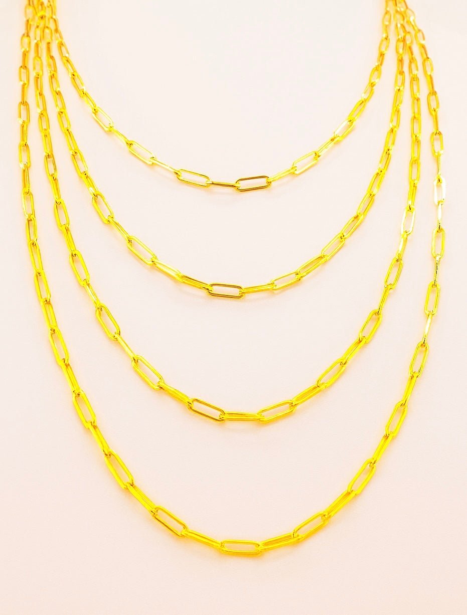 Cadena clip de papel - Joyería TuOro
