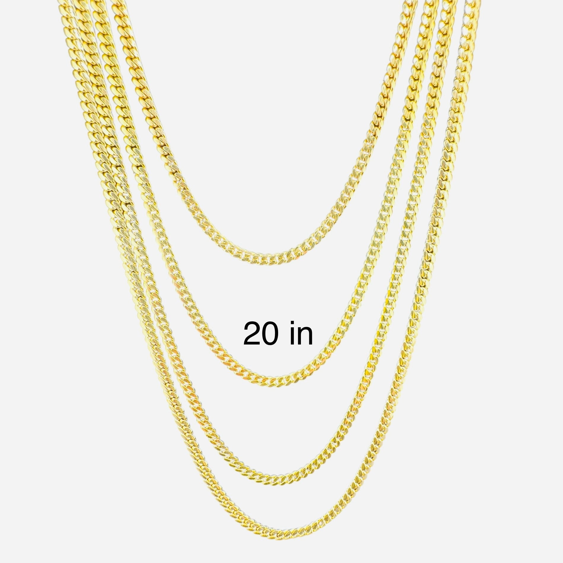 cadena cubana 3 mm - Joyería TuOro