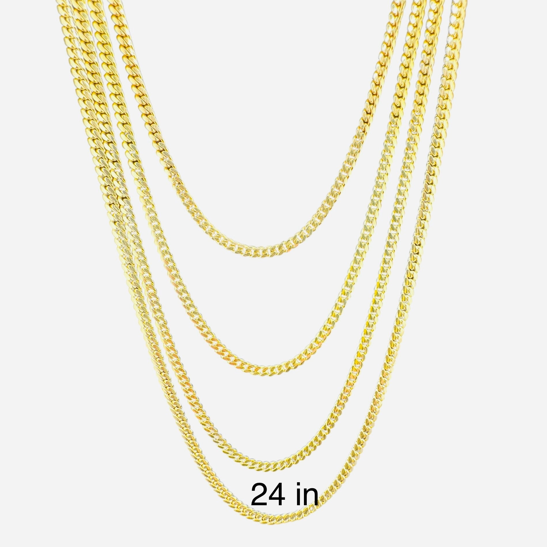 cadena cubana 3 mm - Joyería TuOro