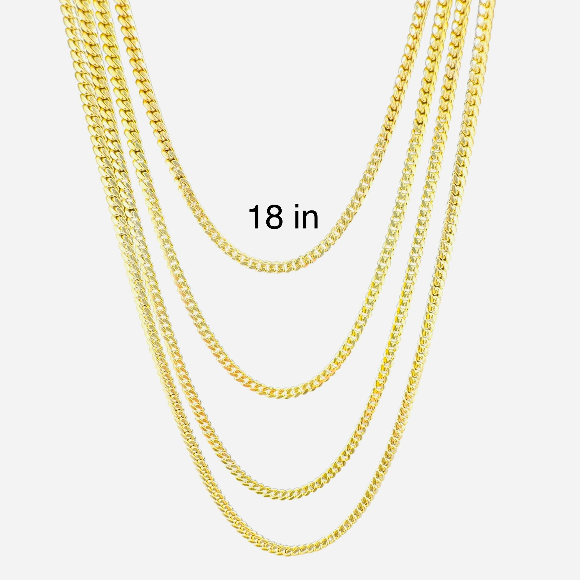 cadena cubana 3 mm - Joyería TuOro