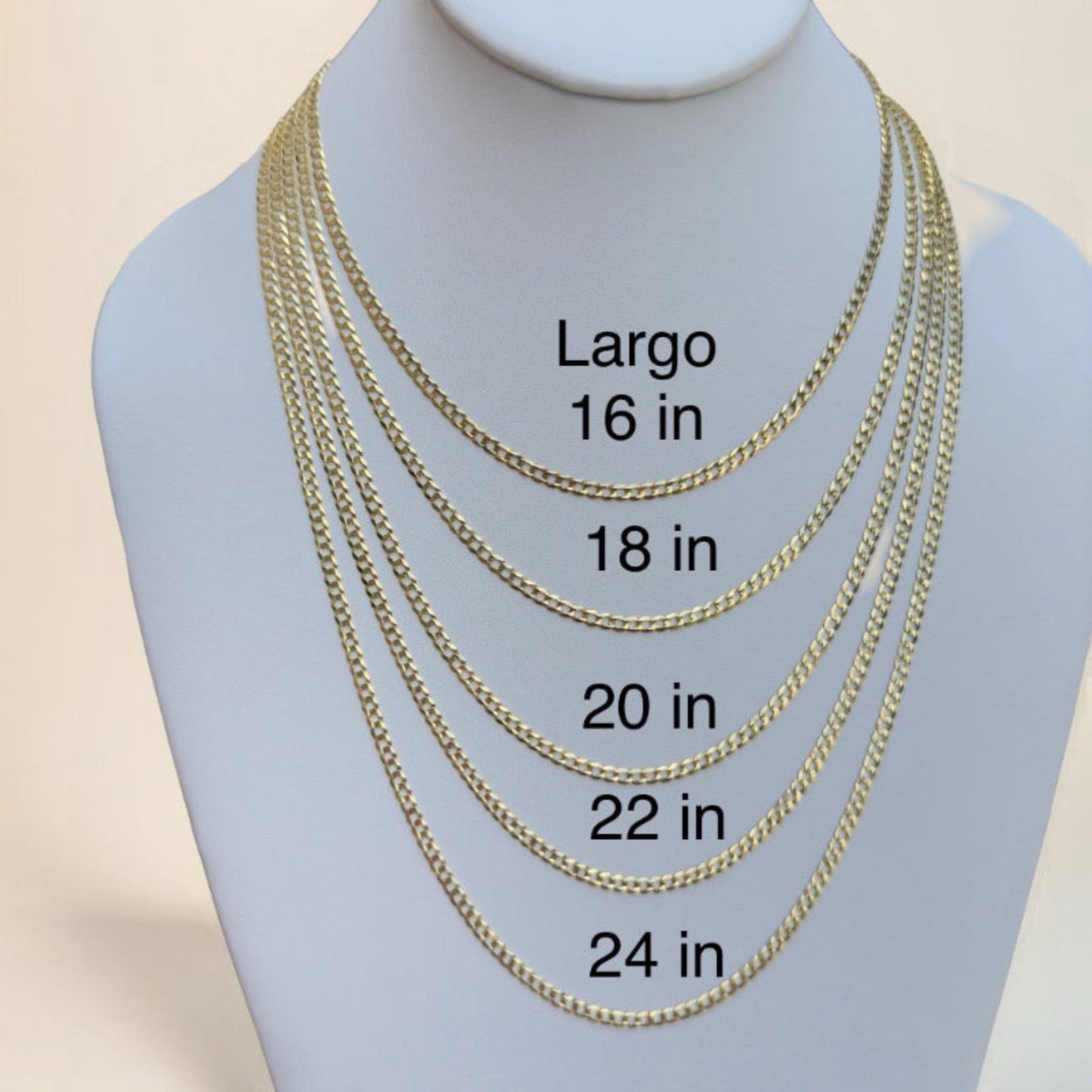 Cadena cubana italiana 2.5mm - Joyería TuOro